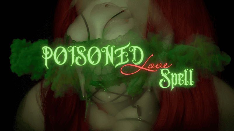 thumbnail for adela divine's femdom pov clip about a poison ivy roleplay, themes are mesmerize, mindfuck, gooning
