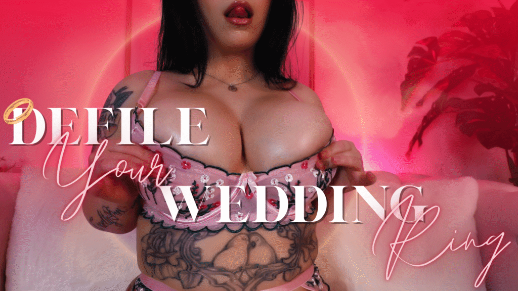 adela divine's thumbnail for femdom pov clip defile your wedding ring. themes are homewrecking, homewrecker, jerk off instructions, joi, humiliation