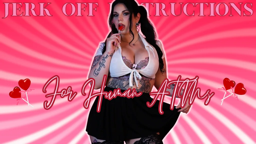 adela divine's thumbnail for femdom pov clip joi for human ATMs, human ATM JOI, findom, jerk off instructions, findom joi