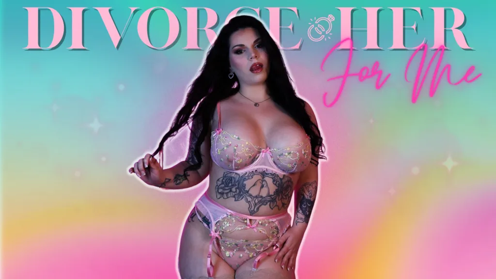 adela divine's thumbnail for femdom pov clip divorce her for me, homewrecking JOI, jerk off instructions, cum countdown